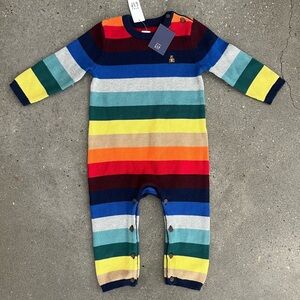 NWT Gap Baby Happy Stripe One-Piece